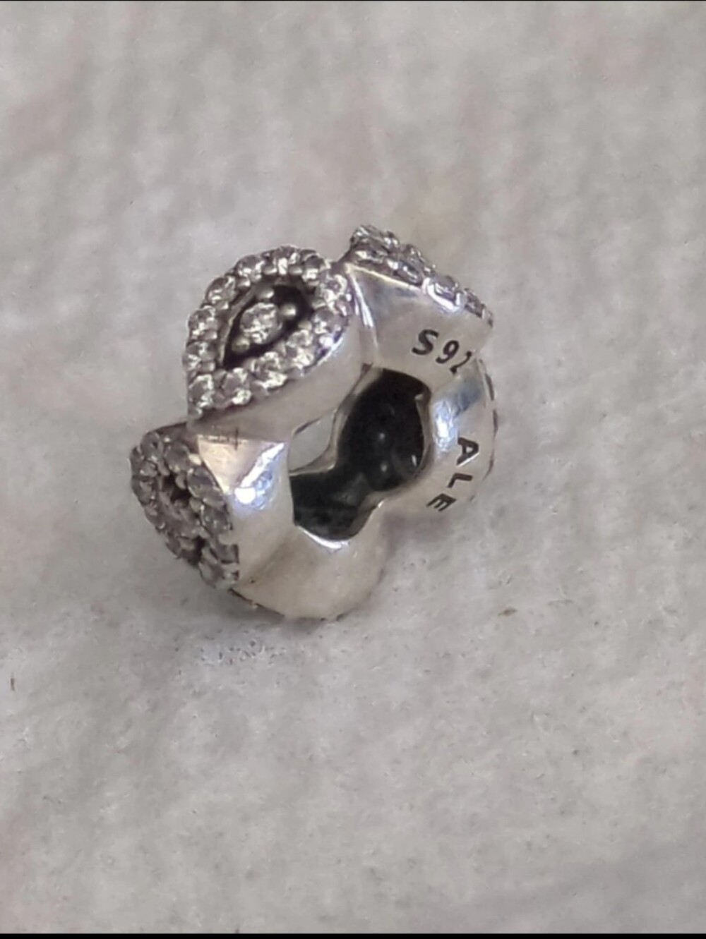 ❤️ EUC PANDORA Cascading Glamour CZ Spacer Charm ALE 925